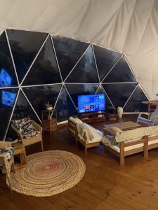 glampingdome inside